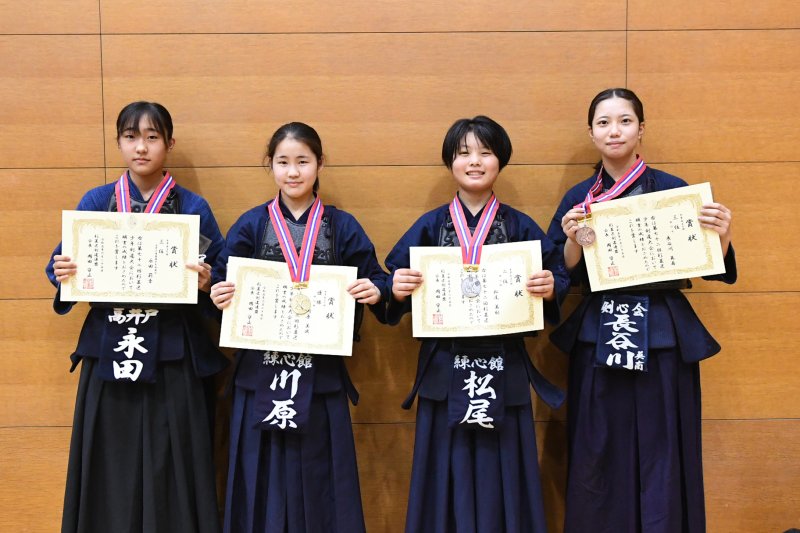 中学女子の部入賞者