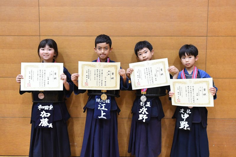 小学３年生以下の部Ｂ入賞者